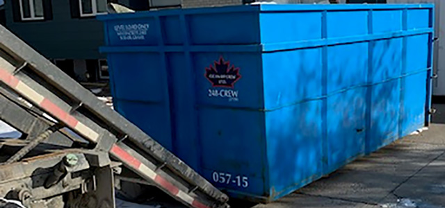 placing a bin on the driveway